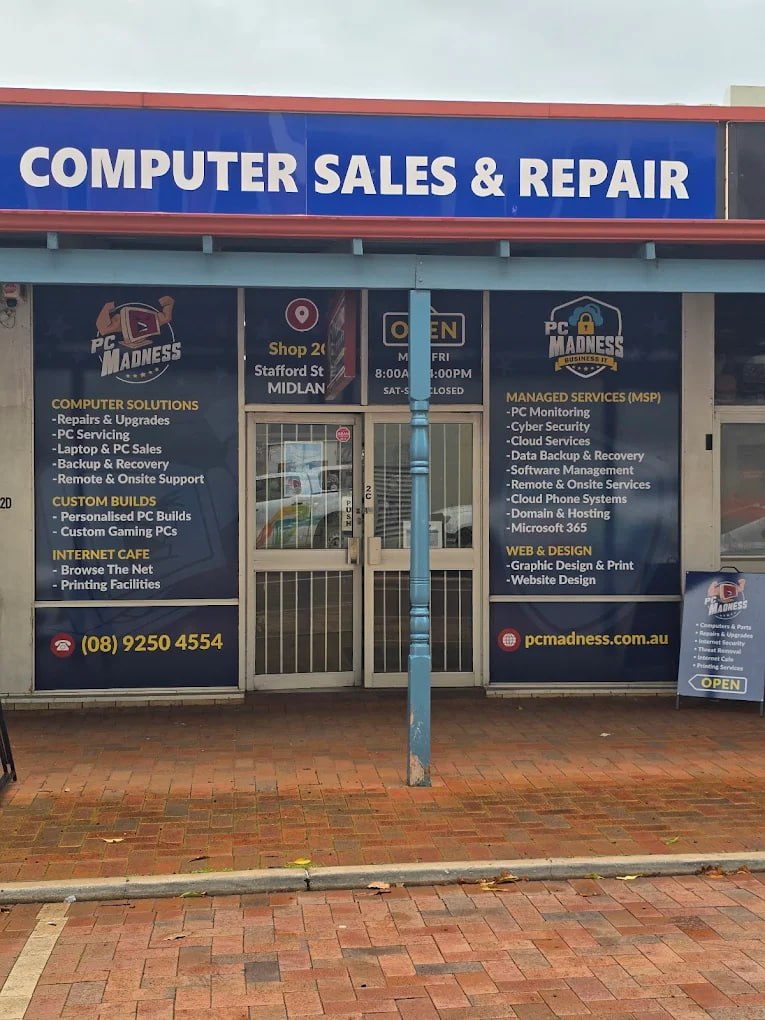 PC Madness store — 2C Stafford Street, Midland WA
